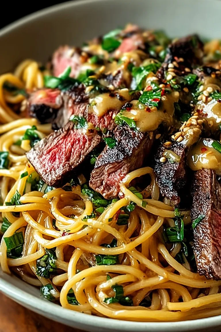 Garlic Butter Steak Lightning Noodles