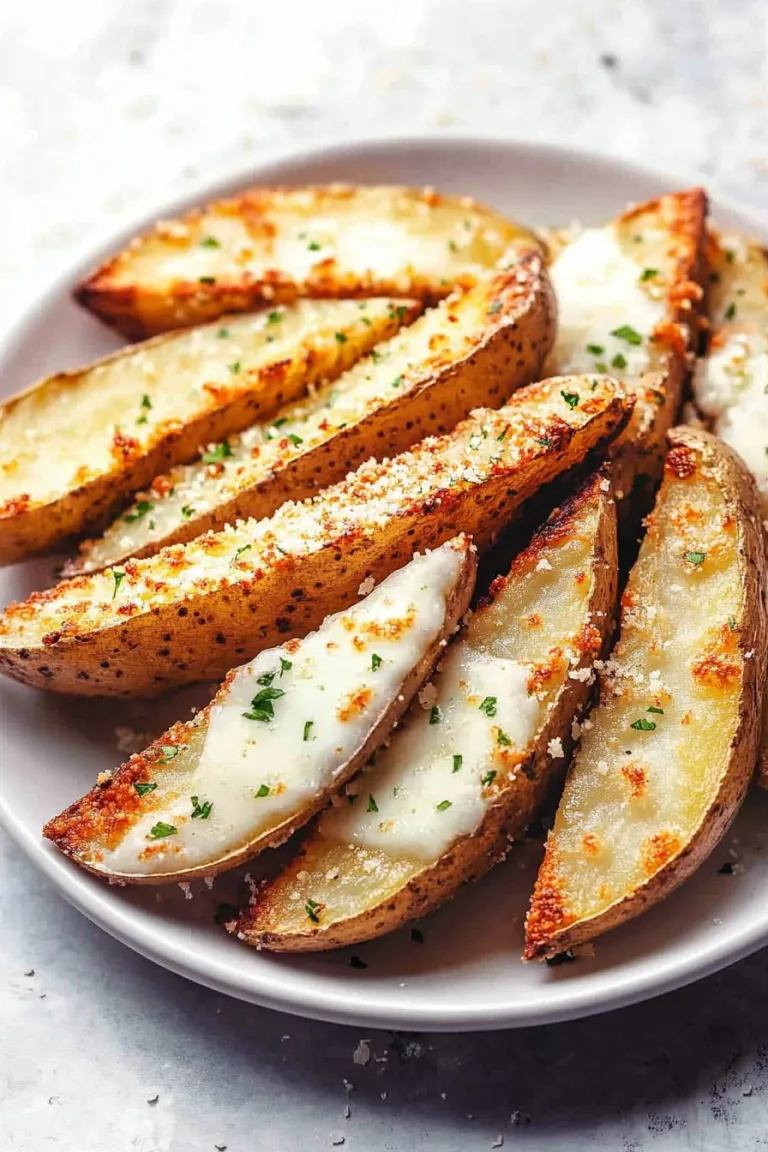 Baked Garlic Parmesan Potato Wedges
