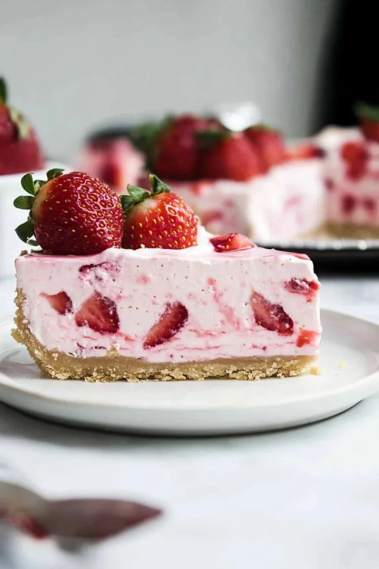 Strawberry Icebox Pie
