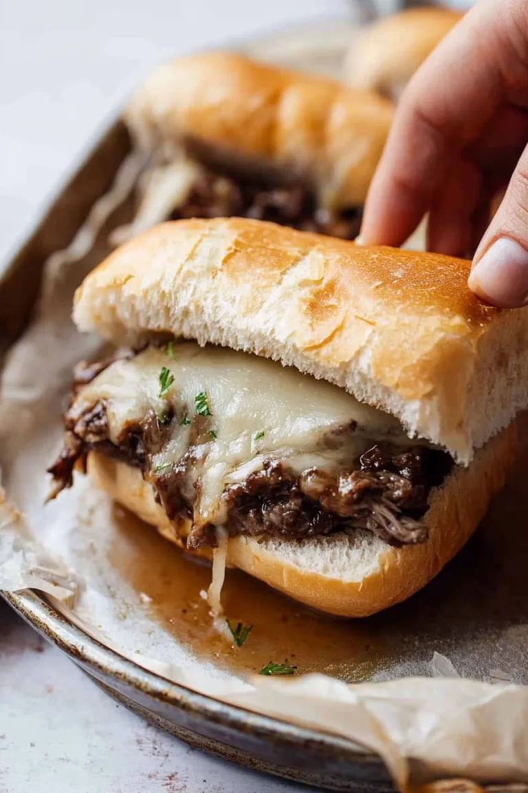 Slow Cooker French Dip Sandwiches