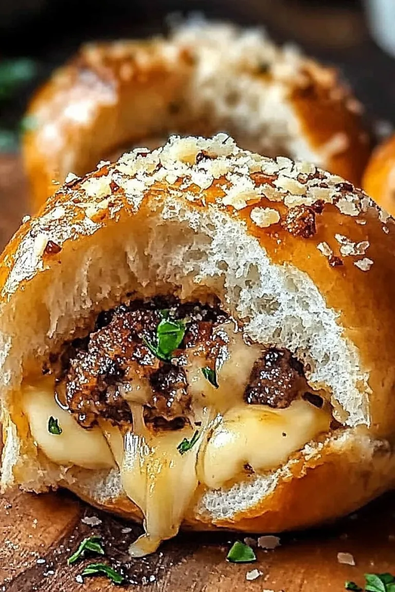 Garlic Parmesan Cheeseburger Bombs Recipe
