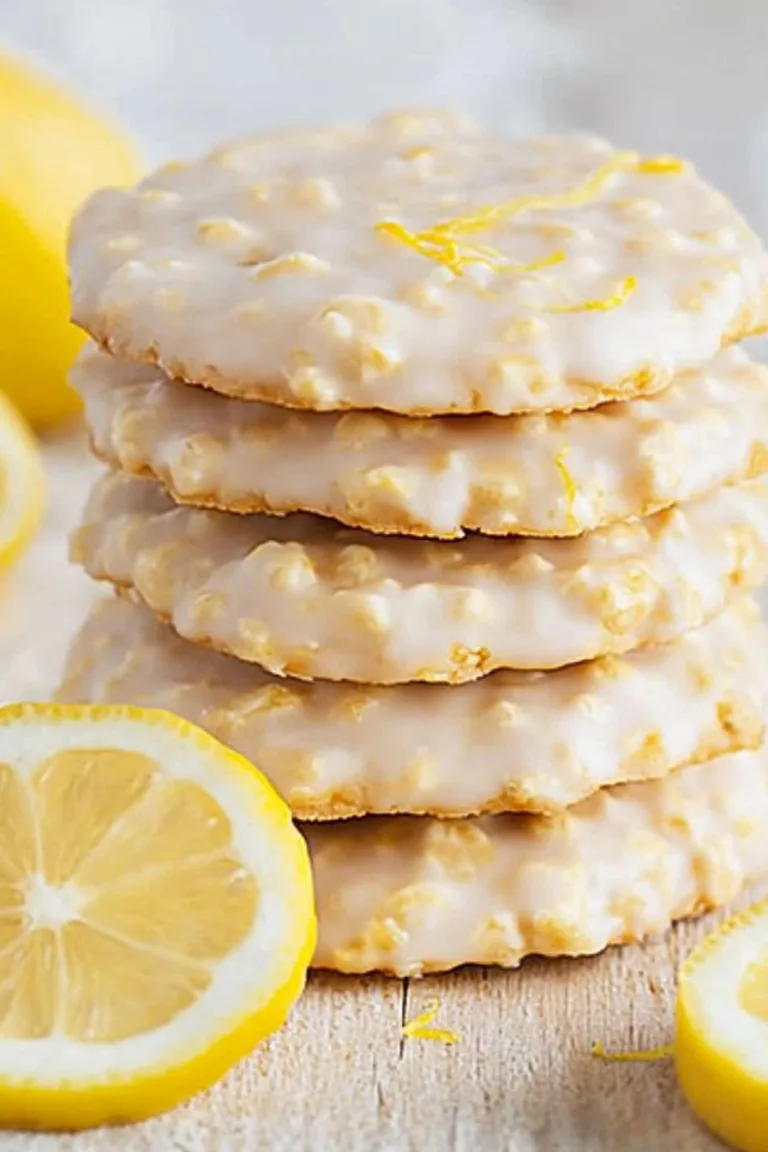 Lemon Oatmeal No-Bake Cookies