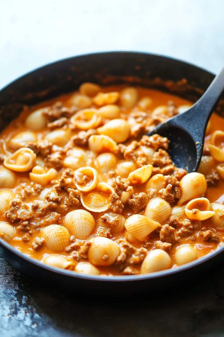 Creamy Beef and Shells