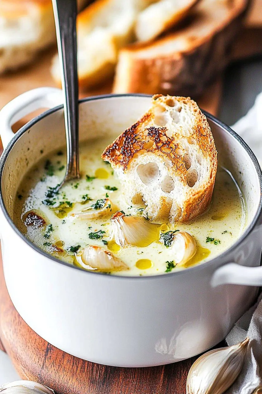 Country French Garlic Soup