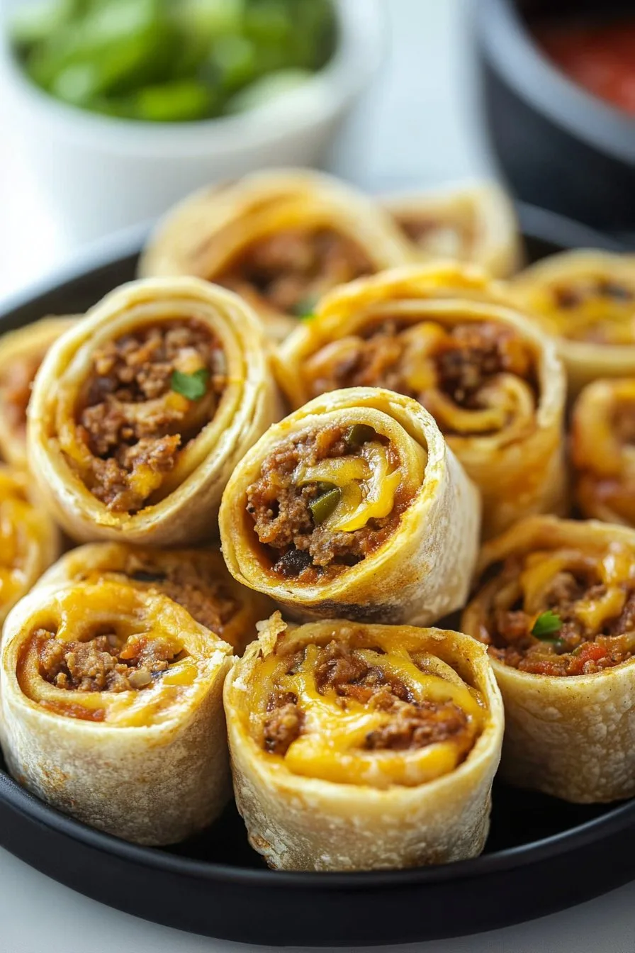 Cheesy Taco Pinwheels