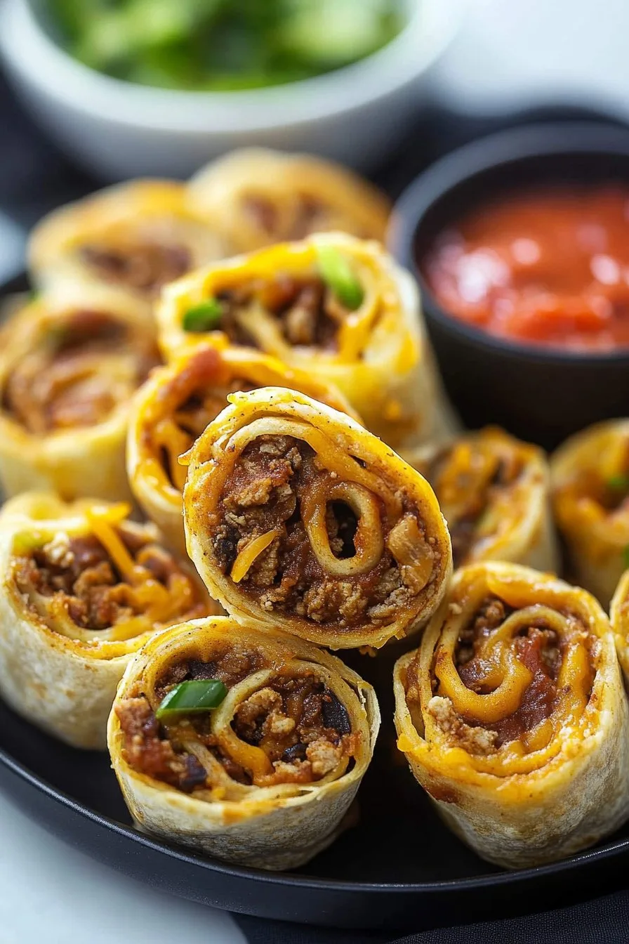 Cheesy Taco Pinwheels
