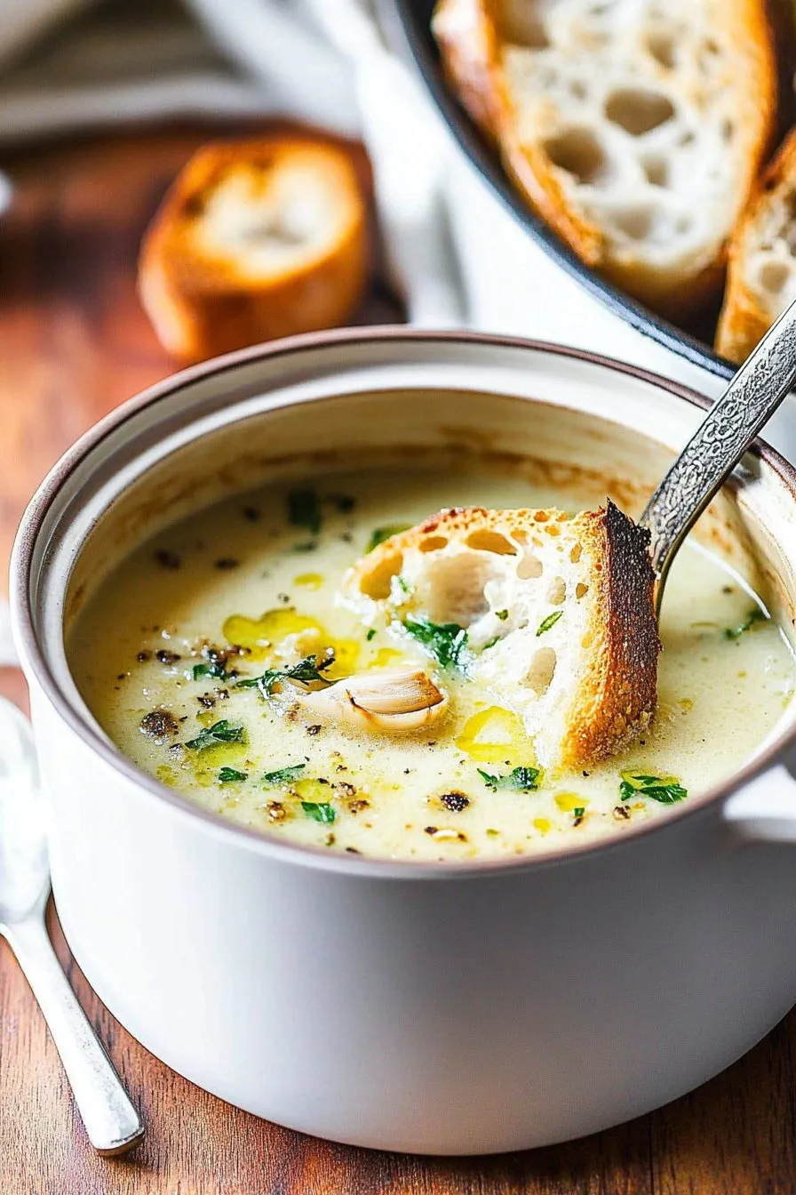Country French Garlic Soup