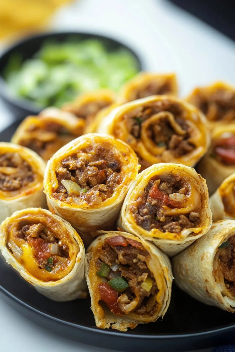 Cheesy Taco Pinwheels