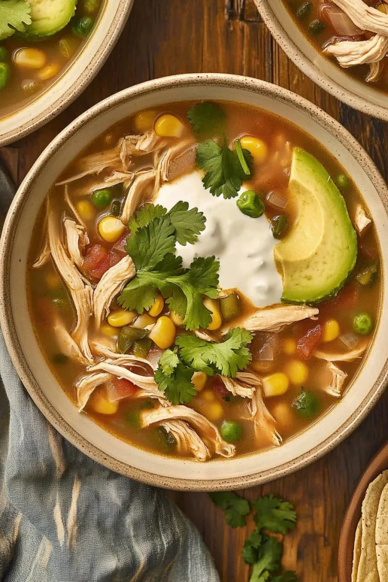 Crock Pot Green Enchilada Chicken Soup