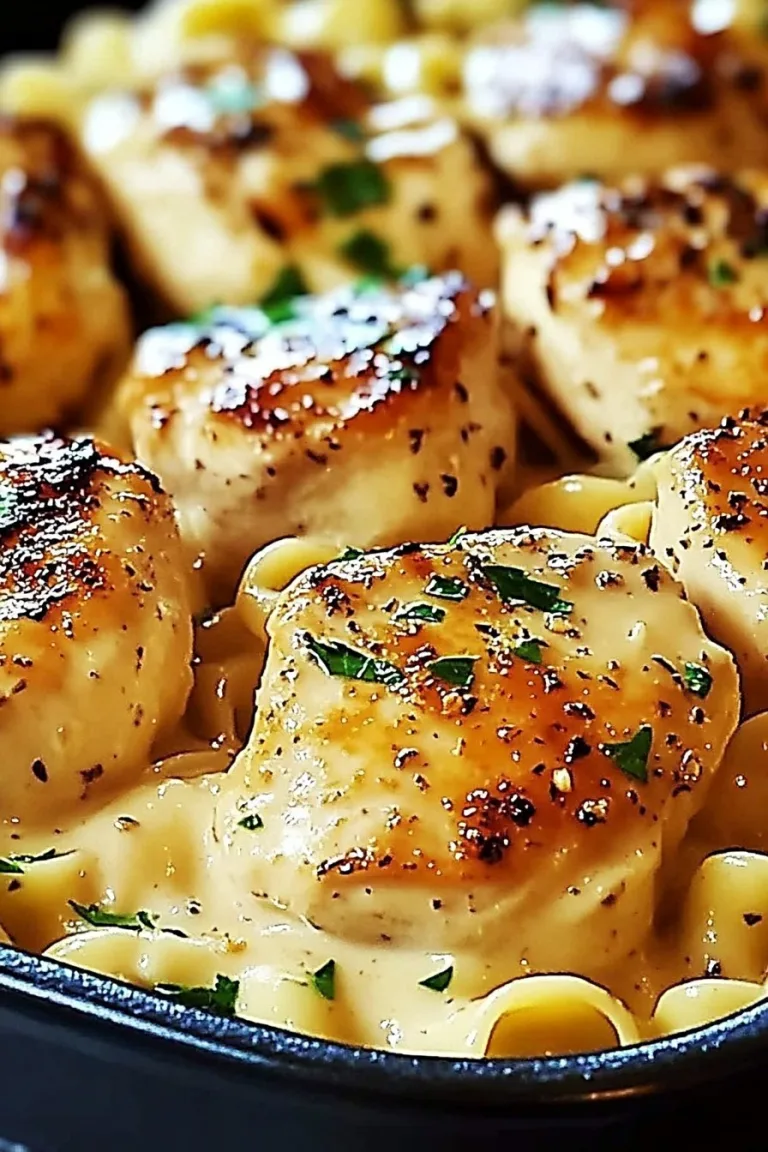 Chicken with Creamy Buttered Noodles