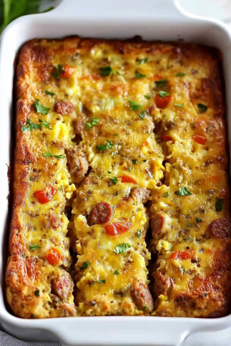 Classic Breakfast Sausage and Egg Casserole