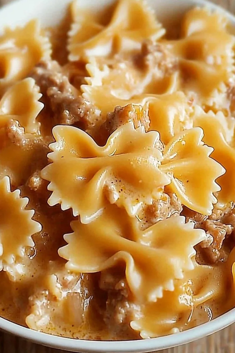 Velveeta Beef Bowtie Pasta