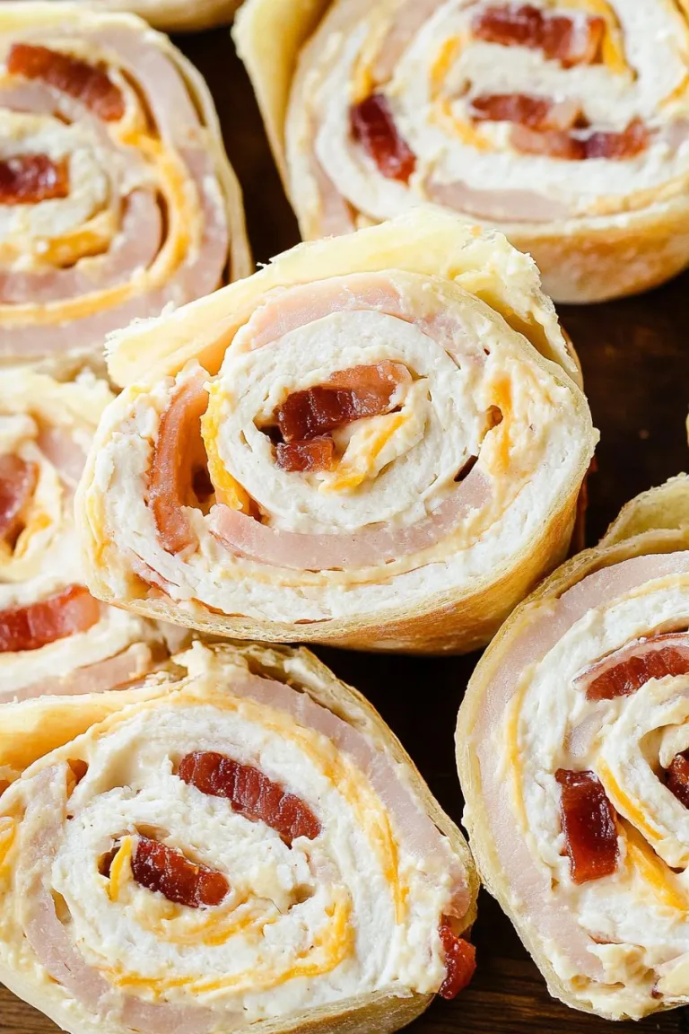 Turkey Bacon Cheddar Ranch Pinwheels