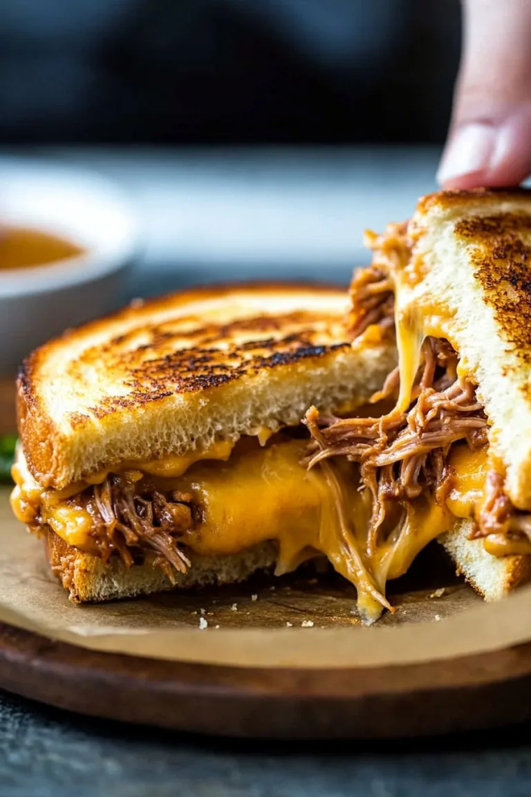 Pulled Pork Grilled Cheese Sandwich