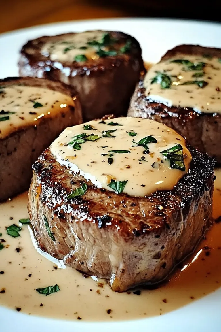 Steak with Haunted Bourbon Garlic Cream Sauce Recipe