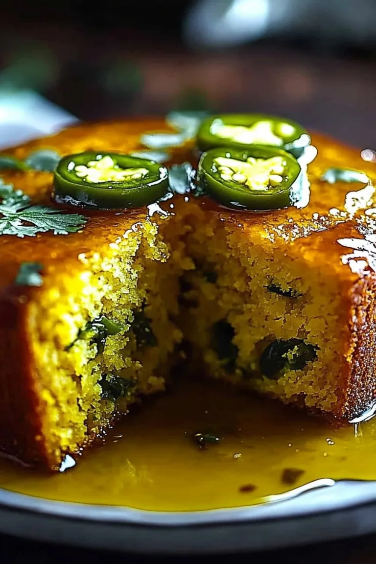 Jalapeño Cornbread with Lime Honey Glaze