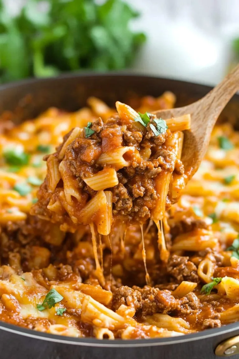 Beef Enchilada Pasta One-Pan Meal