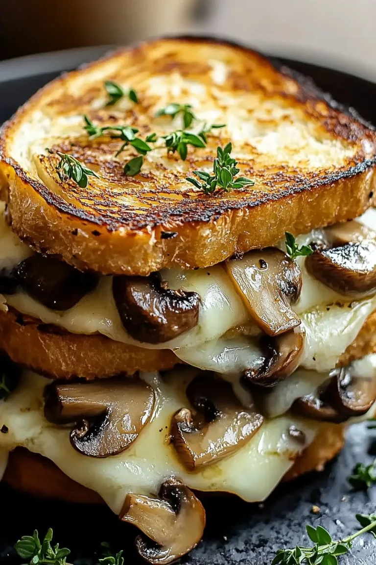 Garlic Mushroom Grilled Cheese