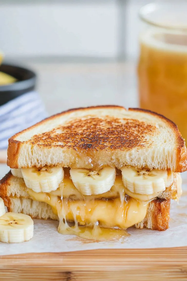 Honey Banana Grilled Cheese Sandwich
