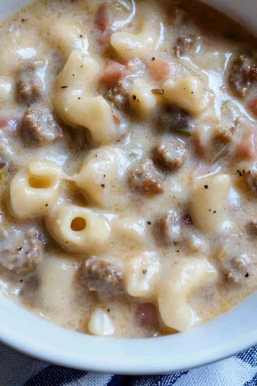 Creamy Parmesan Italian Sausage Soup Recipe