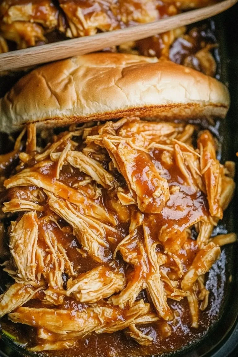 Crockpot BBQ Chicken Sandwiches Recipe