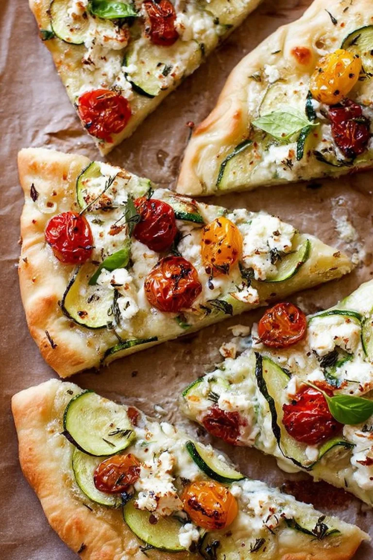 Zucchini & Herbed Ricotta Flatbread