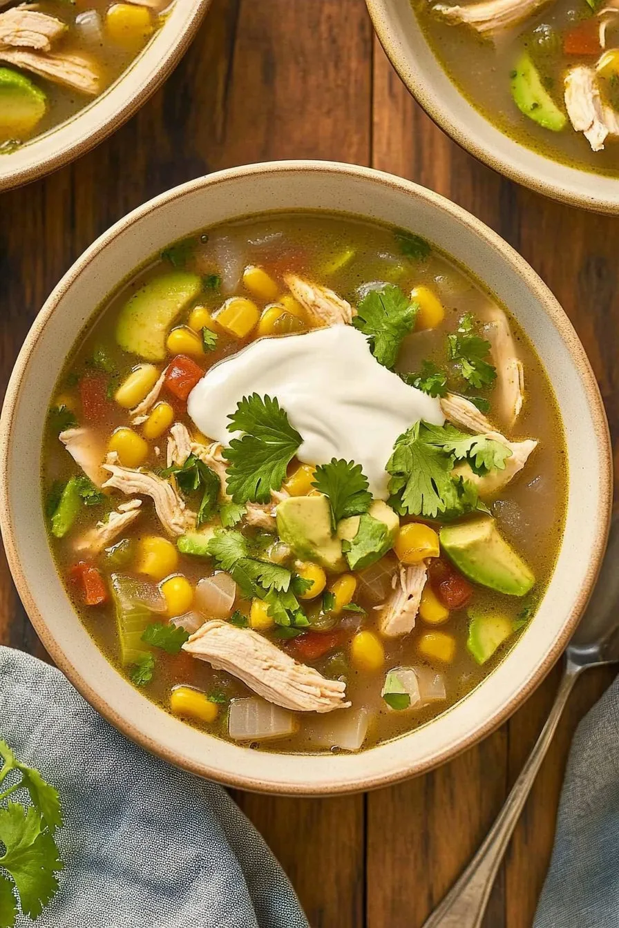 Crock Pot Green Enchilada Chicken Soup