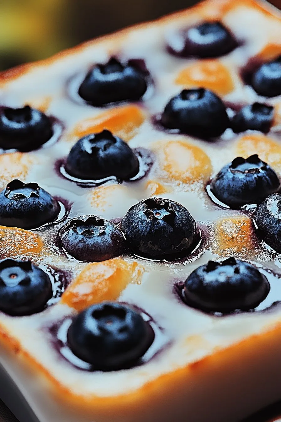 Blueberry Cottage Cheese Breakfast Bake