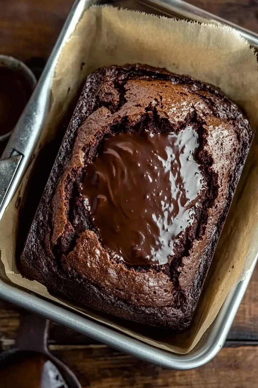 Hot Fudge Brownie Bread