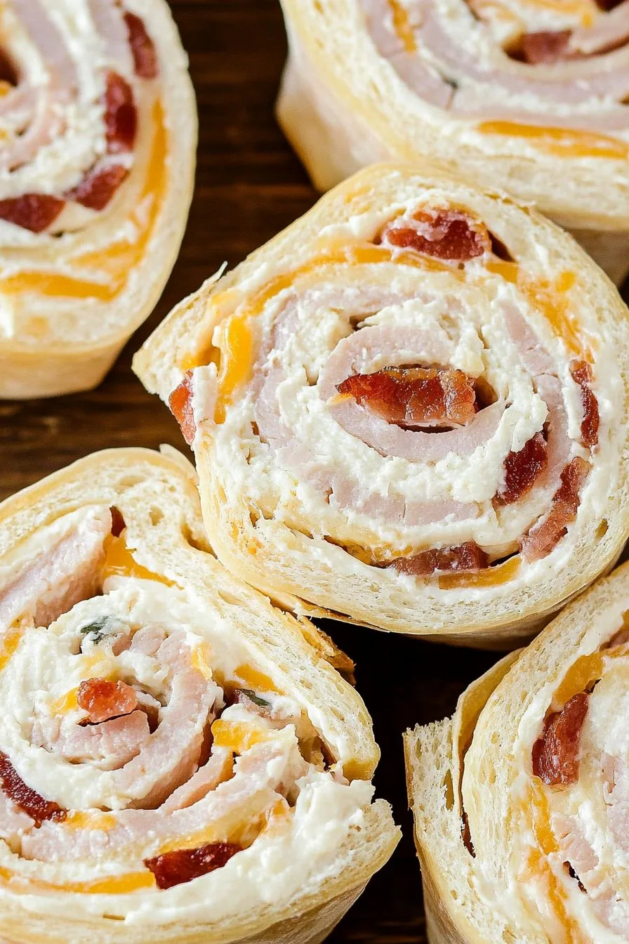 Turkey Bacon Cheddar Ranch Pinwheels