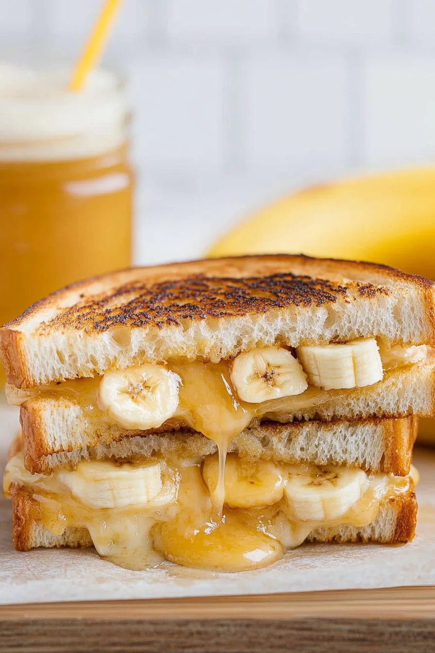 Honey Banana Grilled Cheese Sandwich
