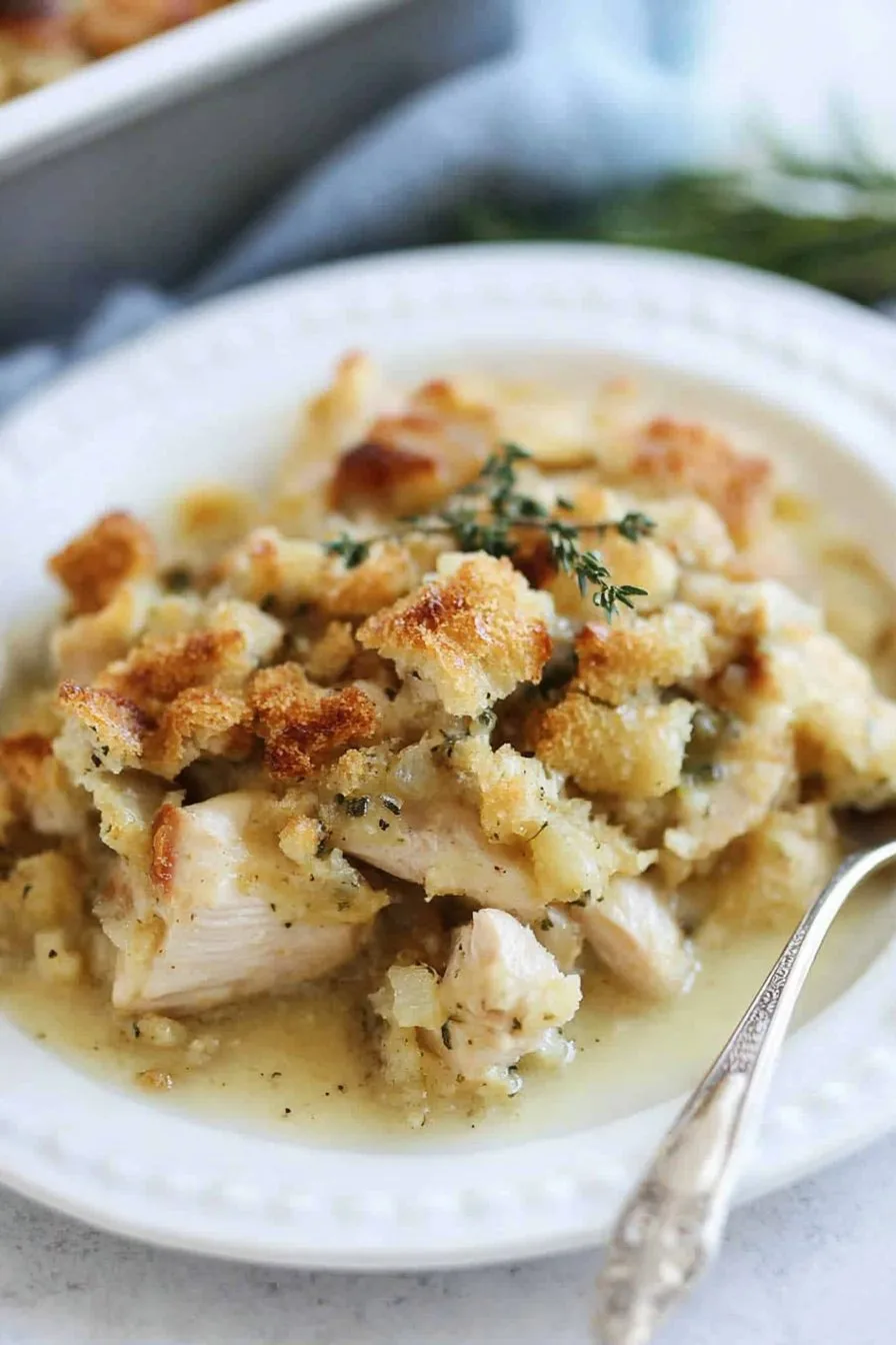 Creamy Chicken and Stuffing Casserole