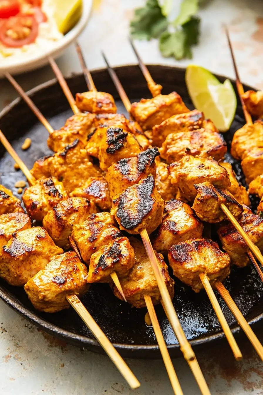 Chicken Satay with an Easy Peanut Sauce