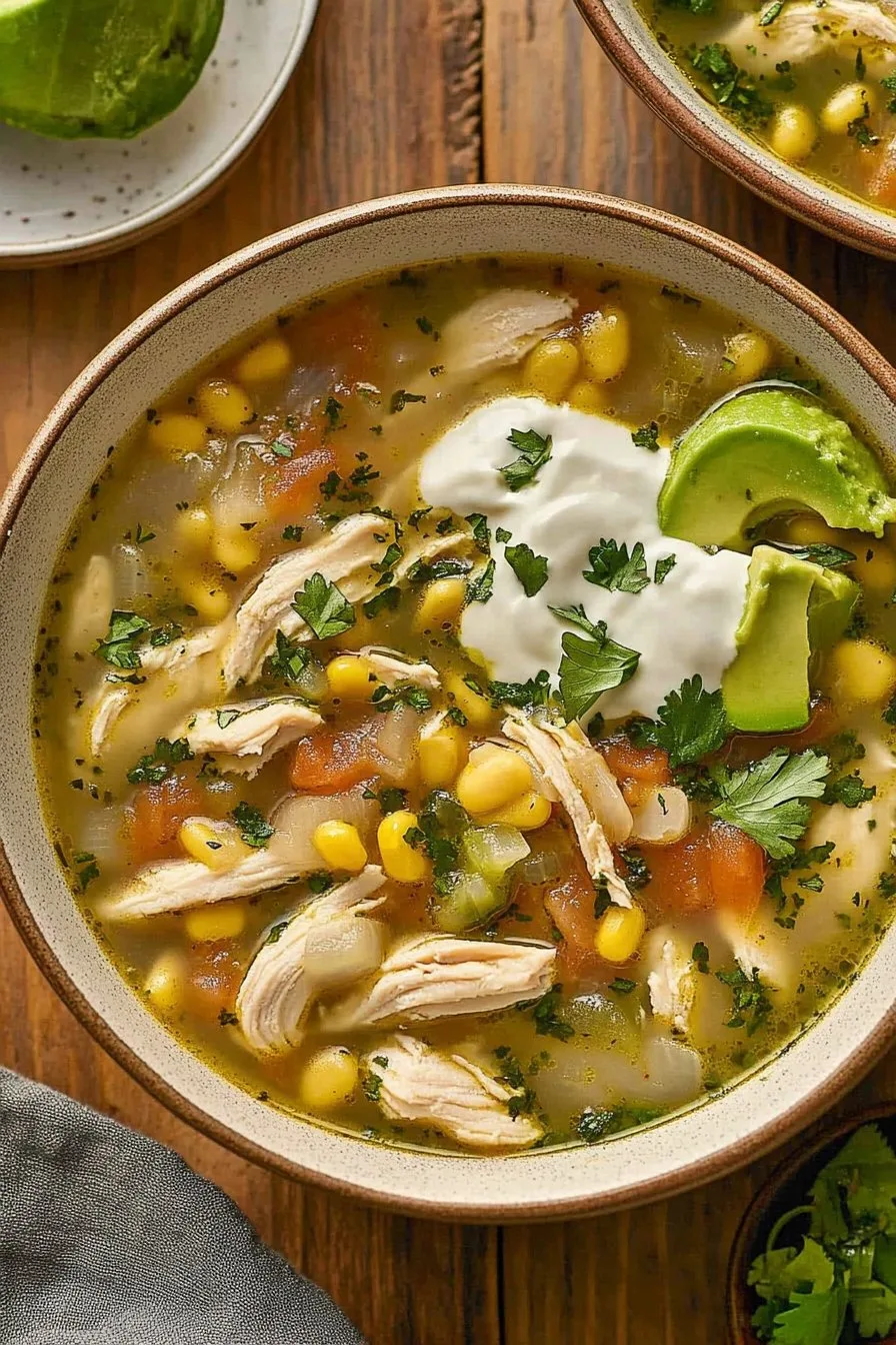 Crock Pot Green Enchilada Chicken Soup