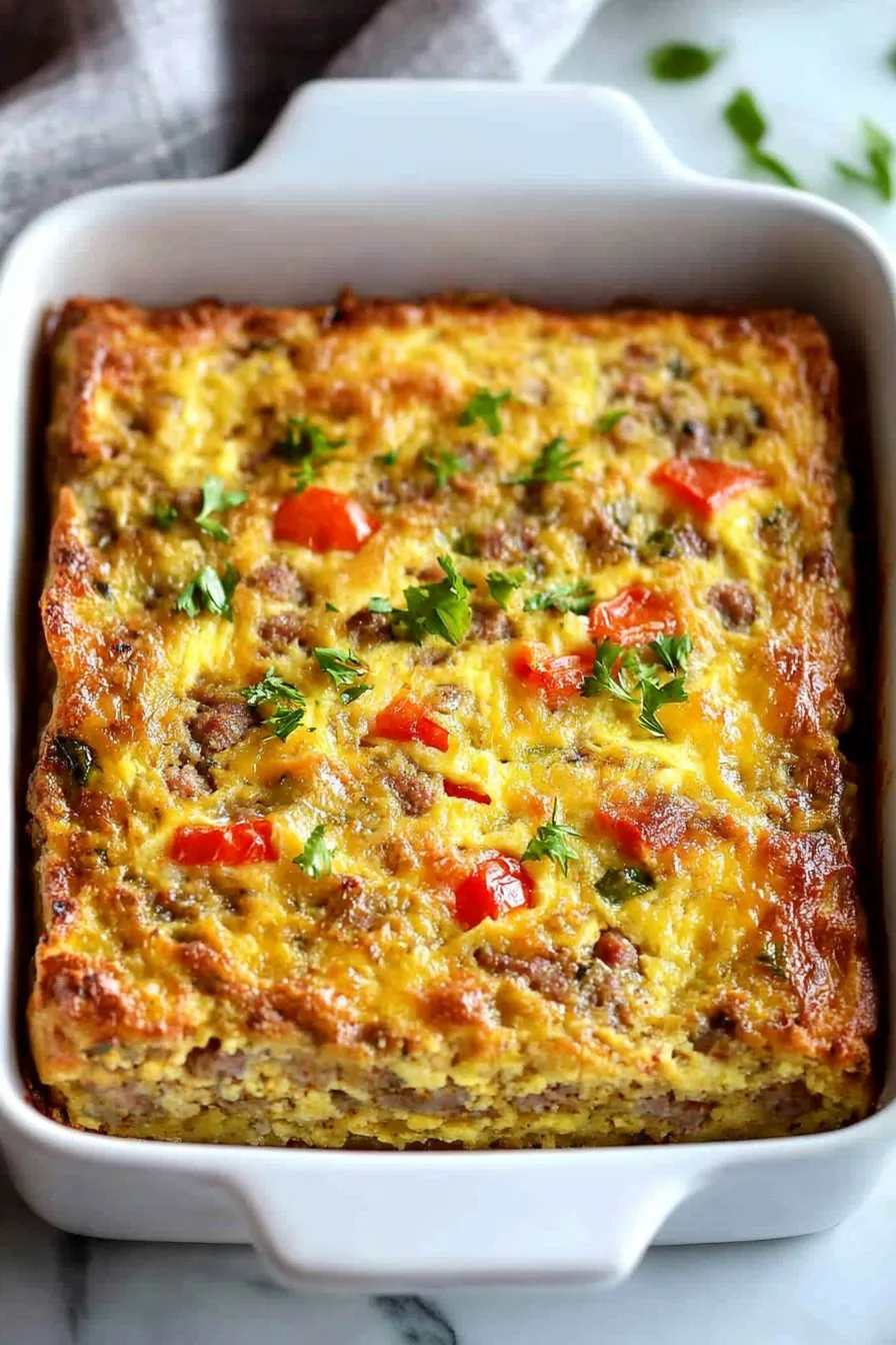 Classic Breakfast Sausage and Egg Casserole