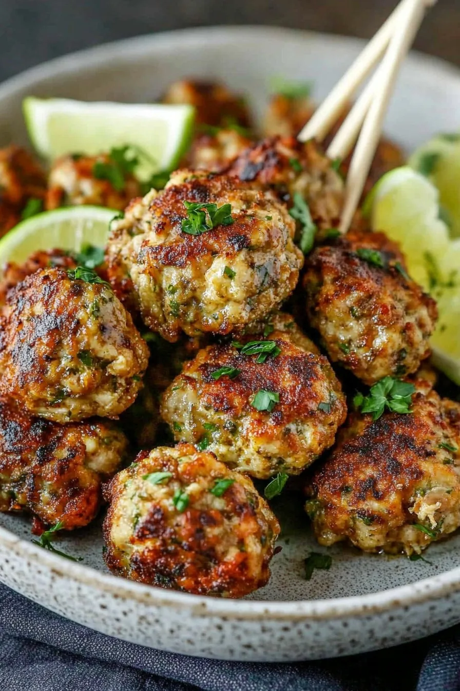 Air Fryer Bang Bang Chicken Meatballs