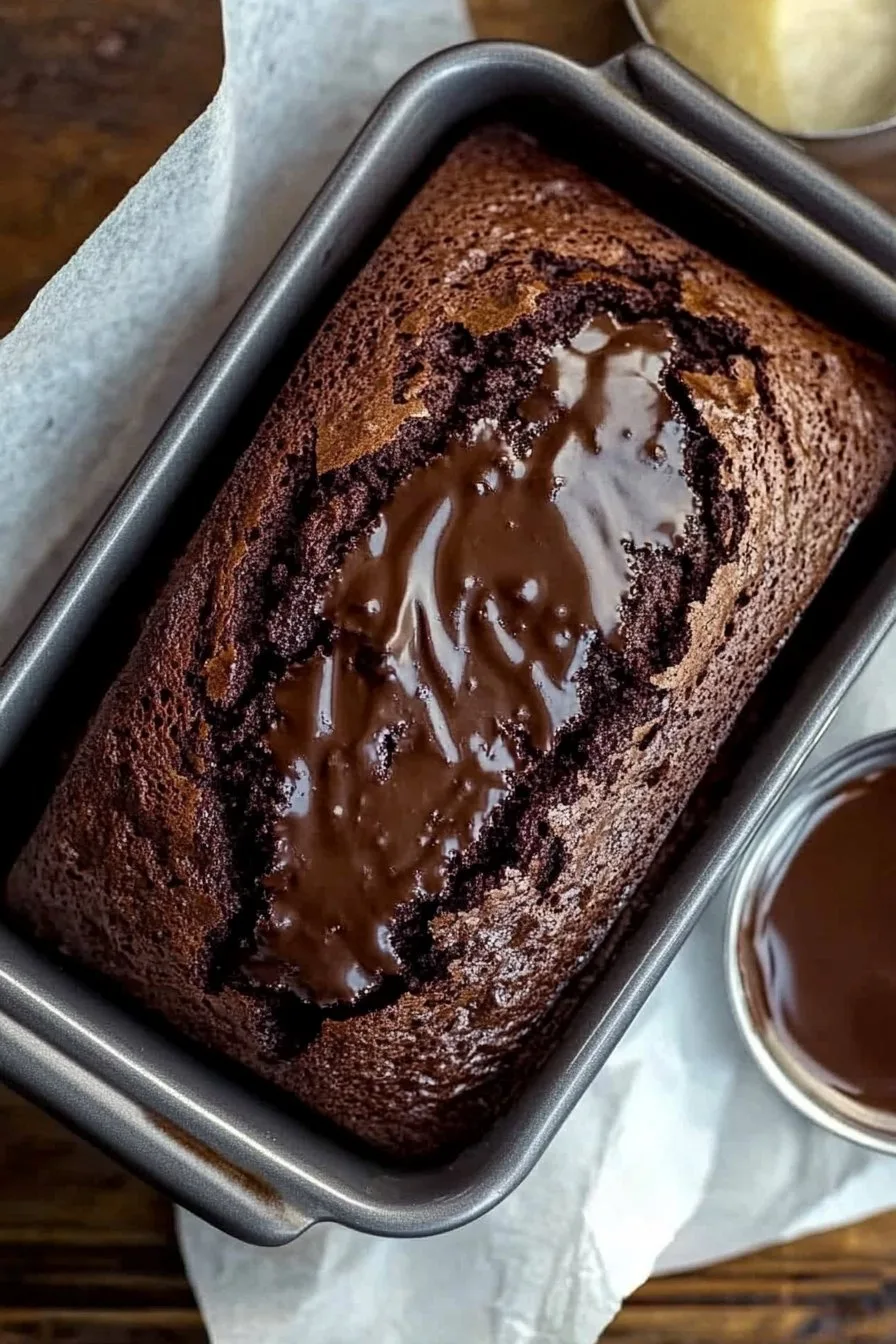 Hot Fudge Brownie Bread