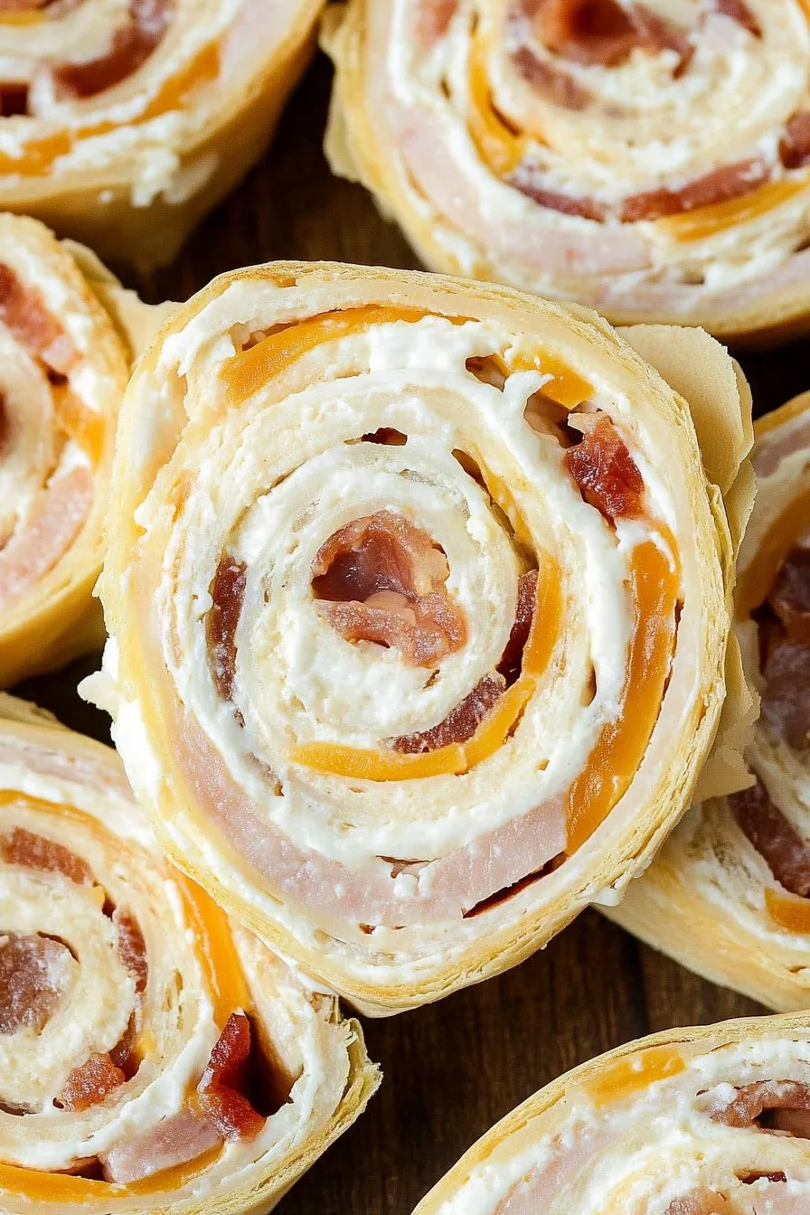 Turkey Bacon Cheddar Ranch Pinwheels