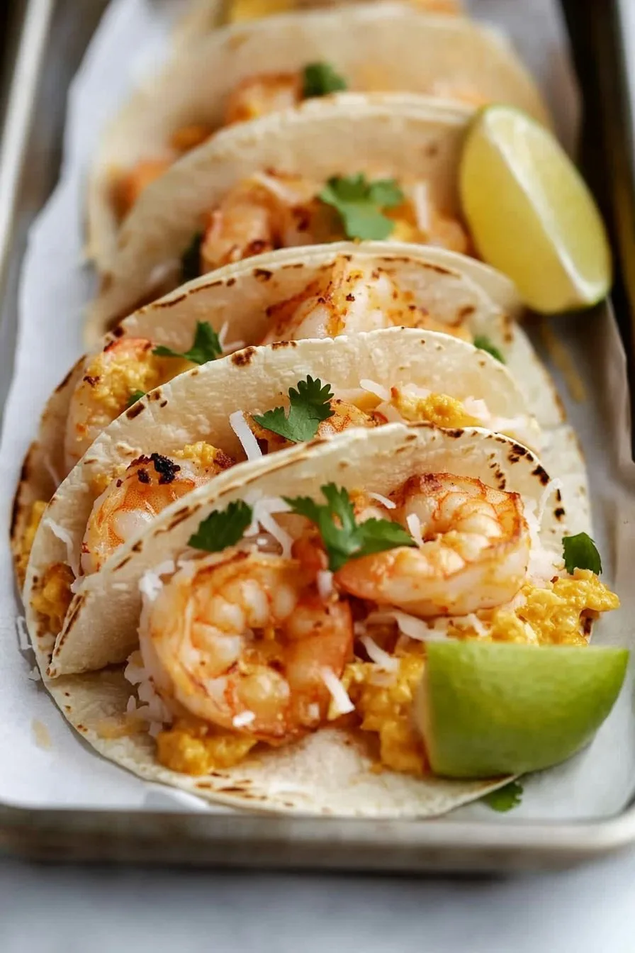 Coconut Shrimp Tacos