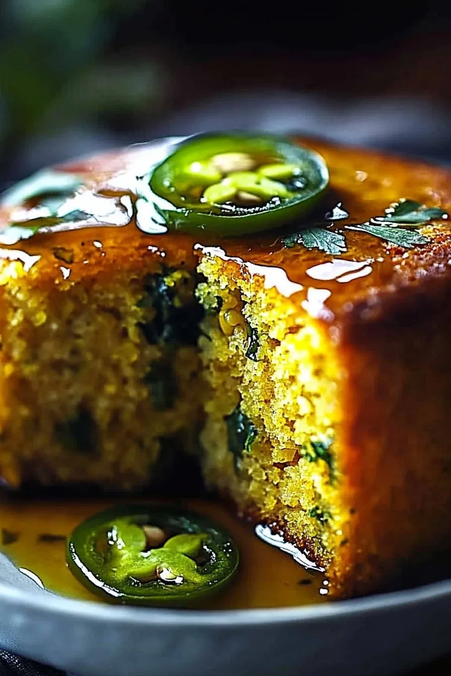 Jalapeño Cornbread with Lime Honey Glaze