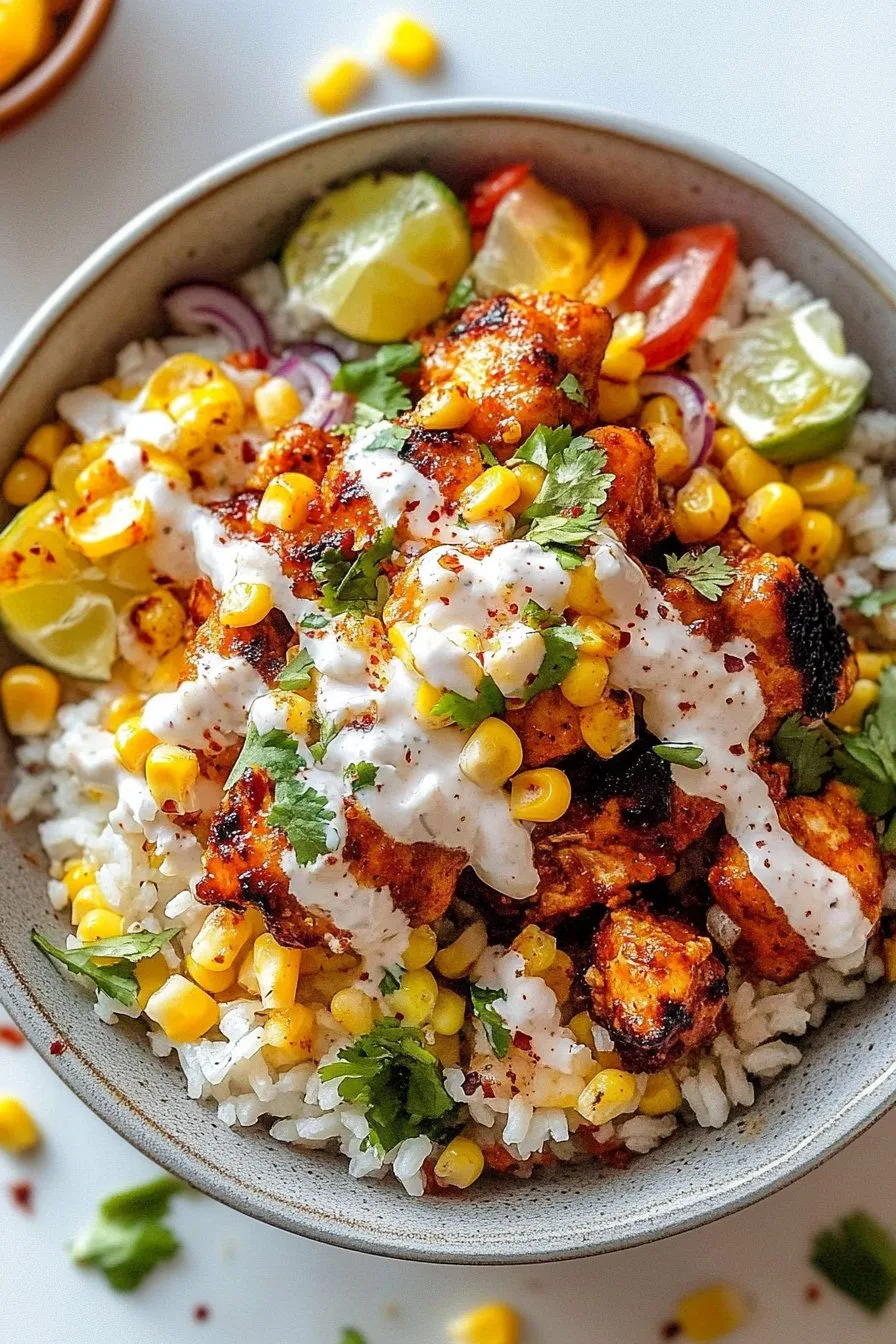 Street Corn Chicken Bowl