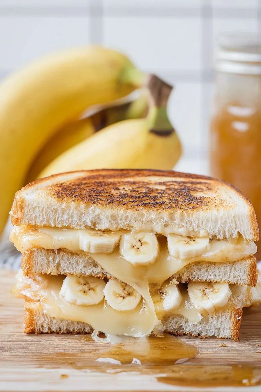 Honey Banana Grilled Cheese Sandwich