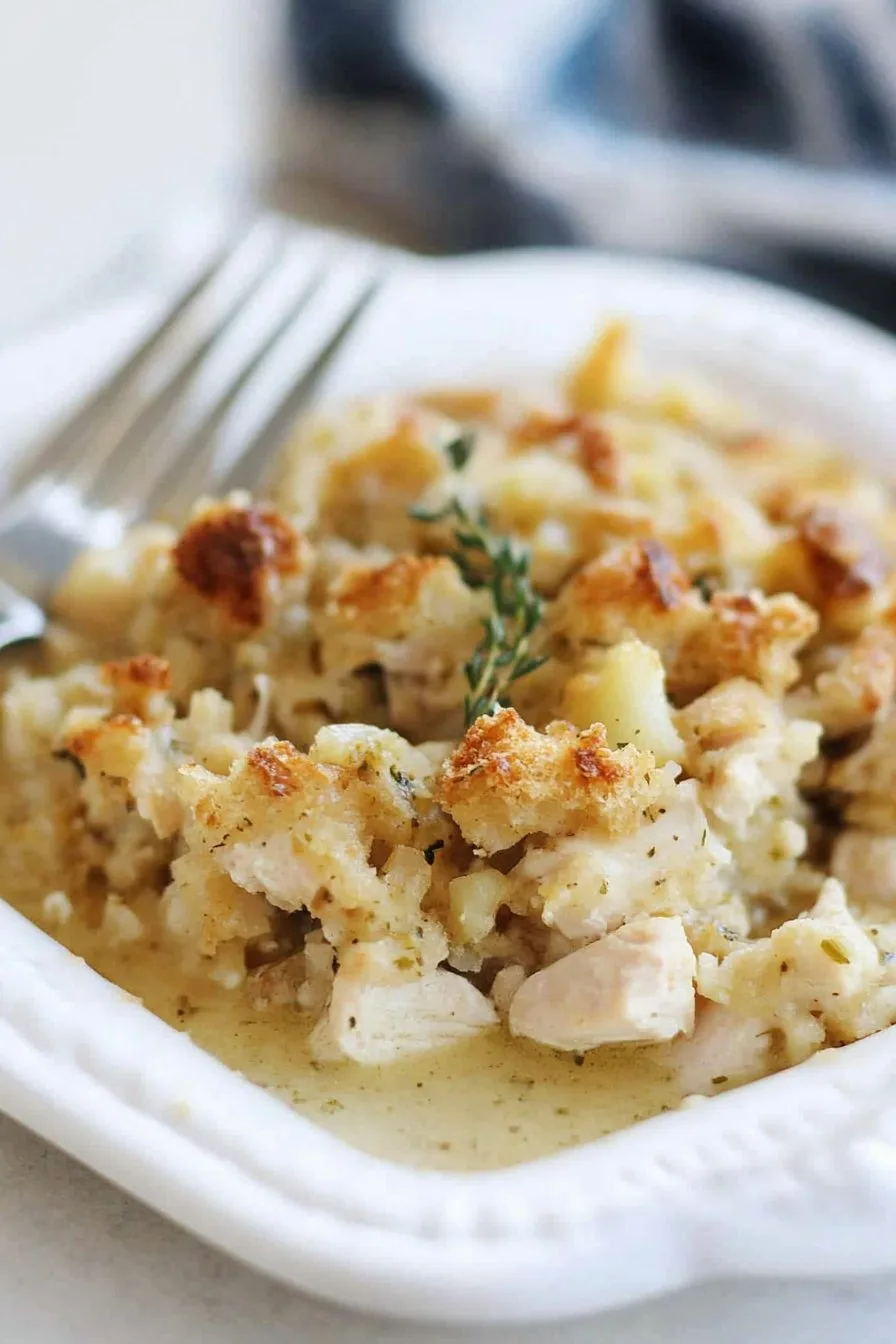 Creamy Chicken and Stuffing Casserole