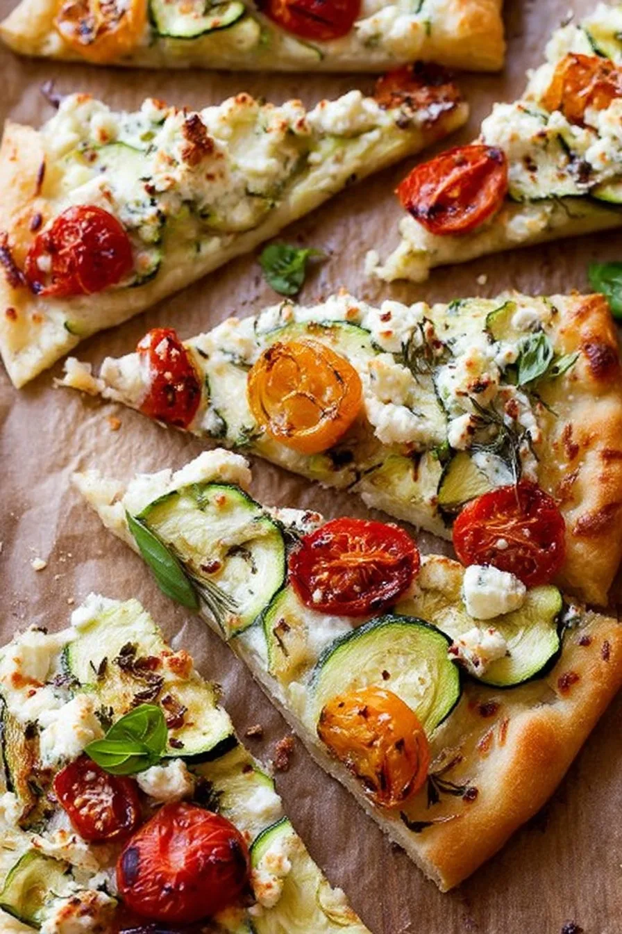 Zucchini & Herbed Ricotta Flatbread