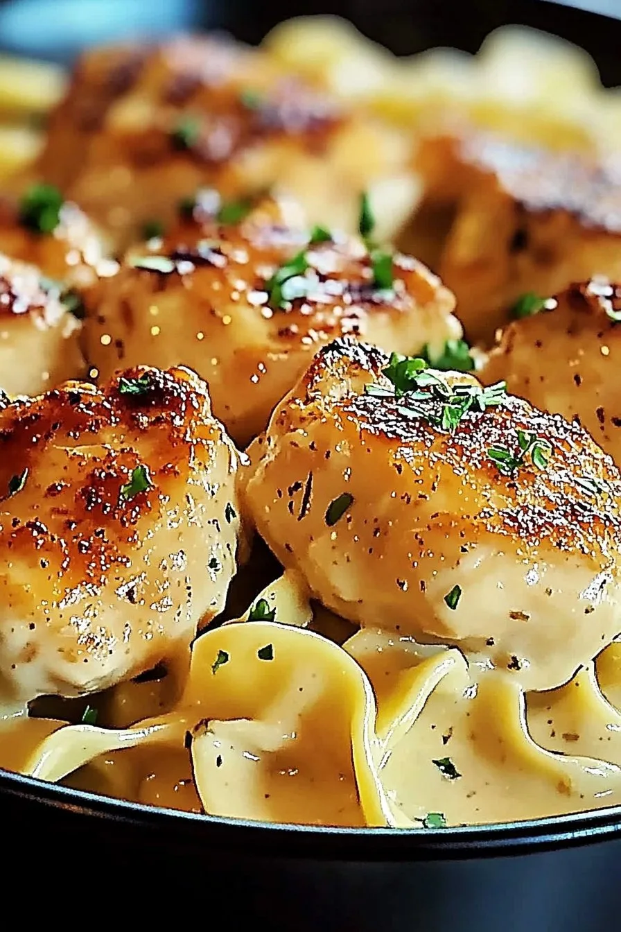 Chicken with Creamy Buttered Noodles