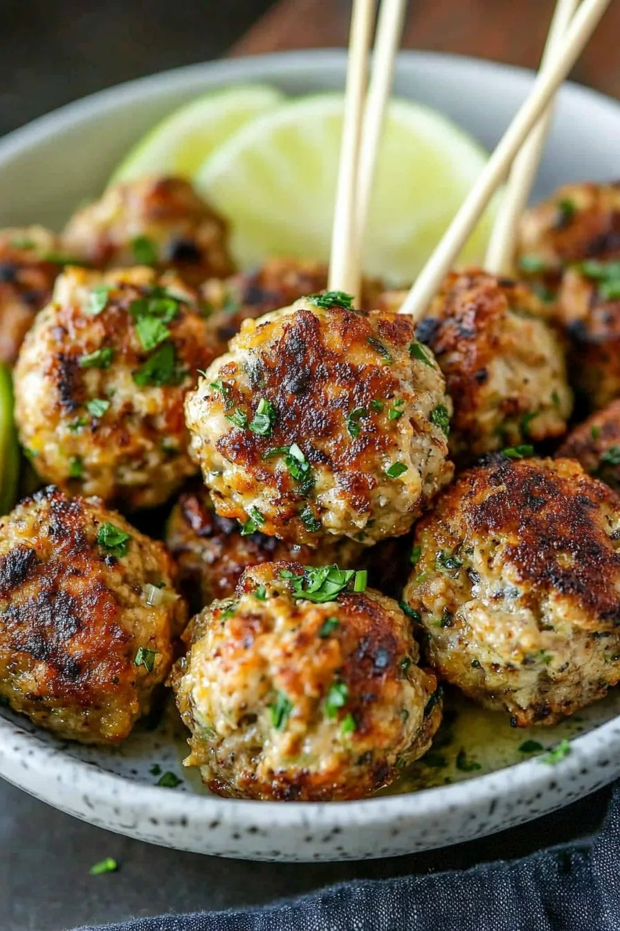 Air Fryer Bang Bang Chicken Meatballs