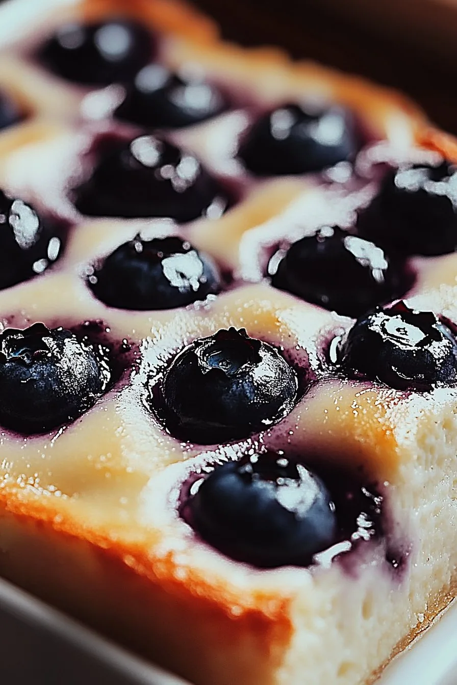 Blueberry Cottage Cheese Breakfast Bake