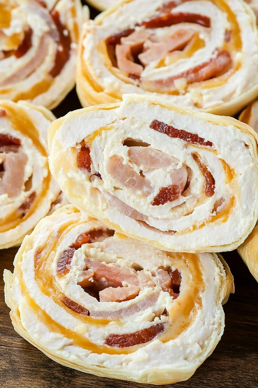 Turkey Bacon Cheddar Ranch Pinwheels