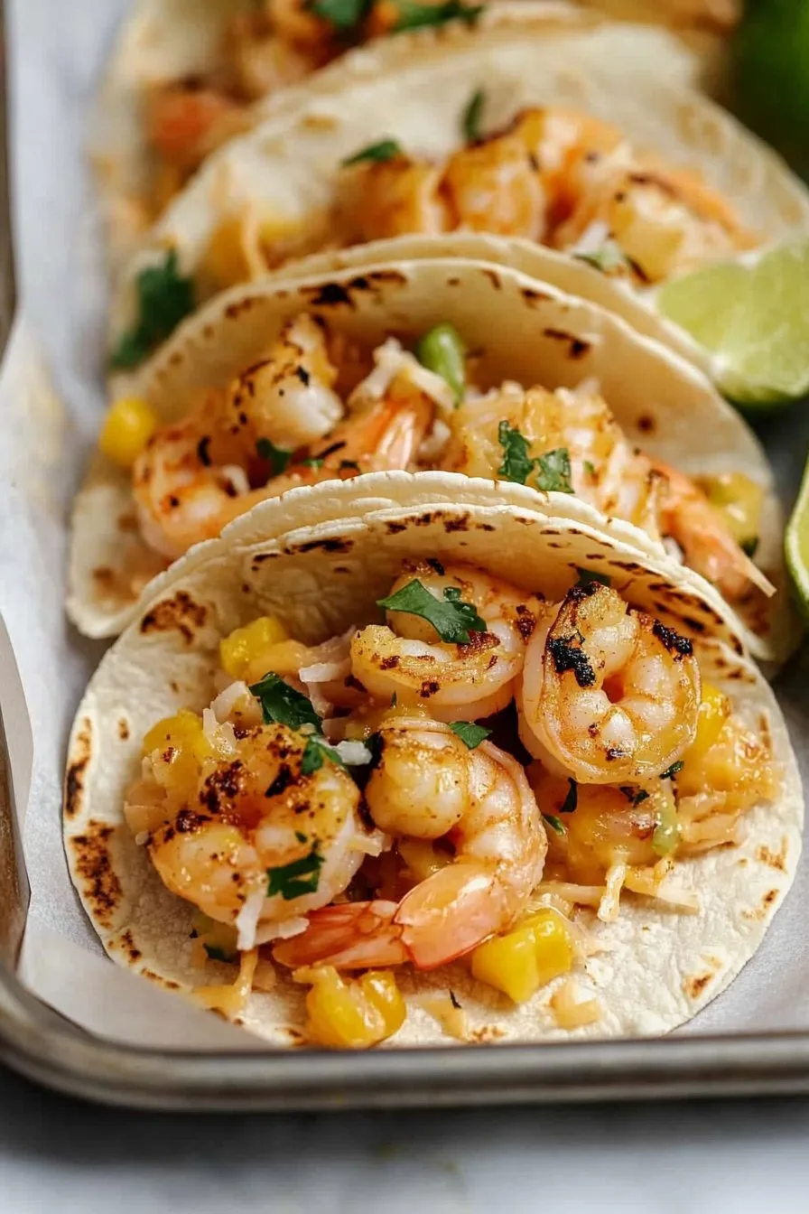 Coconut Shrimp Tacos