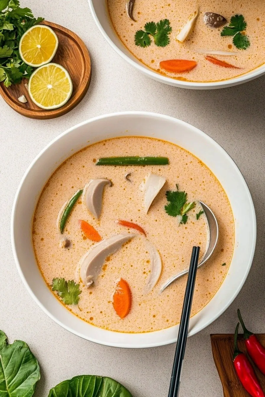 Easy Slow Cooker Tom Kha Soup Recipe